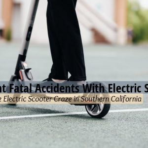 Two Fatal Accidents display Electric Scooter Craze