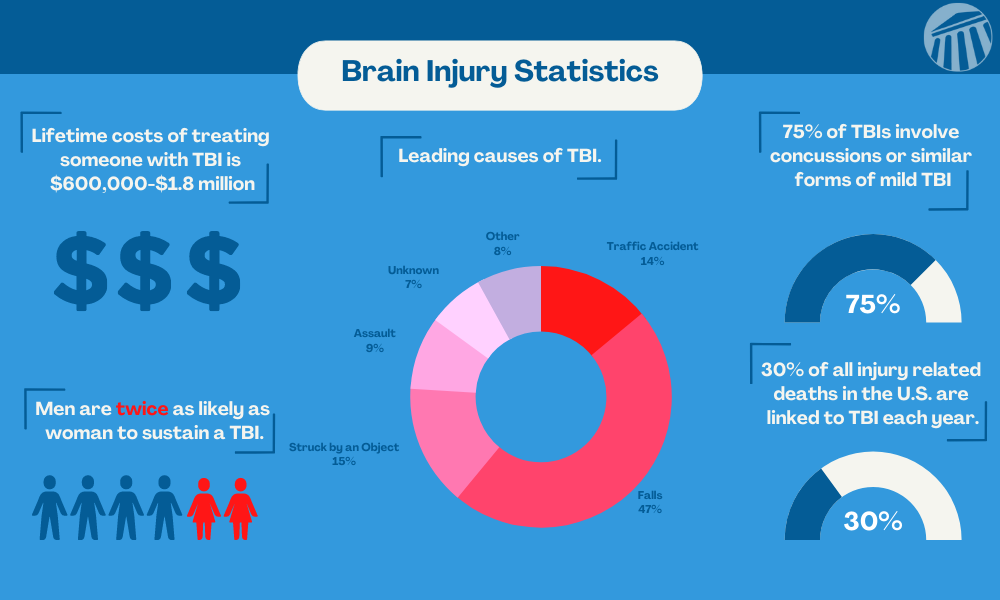 brain injury statistics infographic
